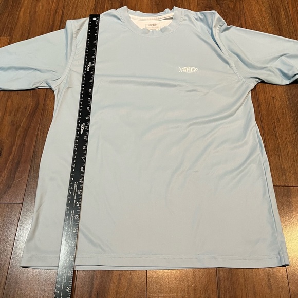 AFTCO Men's Sky Blue Short Sleeve Tee - Small - Picture 1 of 6